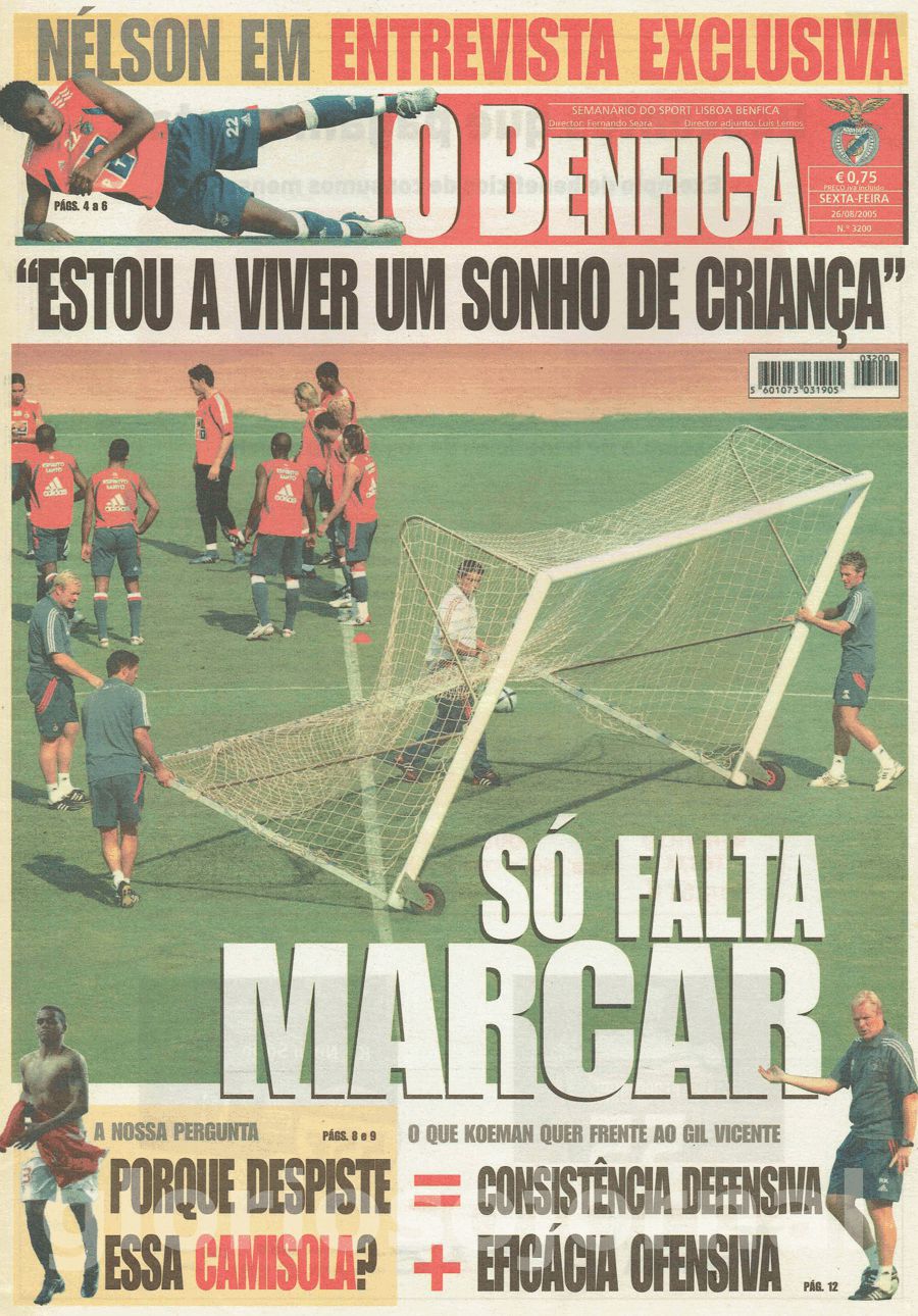 jornal o benfica 3200 2005-08-26